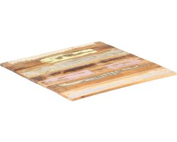 vidaXL - Tafelblad - vierkant - 15-16 - mm - 70x70 - cm - massief - gerecycled - hout