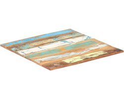 vidaXL - Tafelblad - vierkant - 15-16 - mm - 80x80 - cm - massief - gerecycled - hout