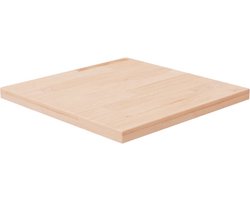 vidaXL - Tafelblad - vierkant - 40x40x2,5 - cm - onbehandeld - massief - eikenhout