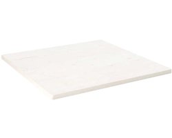vidaXL - Tafelblad - vierkant - 70x70x2,5 - cm - massief - grenenhout - wit