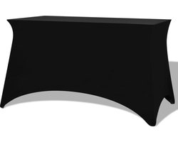 vidaXL - Tafelhoes - stretch - zwart - 183x76x74 - cm - 2 - st