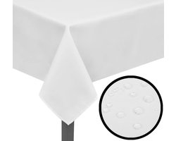 vidaXL - Tafelkleden - wit - 5 - stuks - 190 - x - 130 - cm