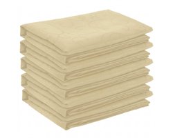 vidaXL - Tafelkleed - 5 - st - Crèmewit - 110 - x - 110 - cm - Vierkant