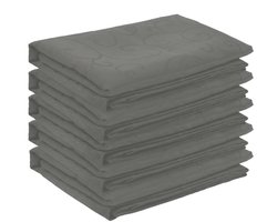 vidaXL - Tafelkleed - 5 - st - Lichtgrijs - 140 - x - 160 - cm - Rechthoekig
