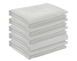 vidaXL - Tafelkleed - 5 - st - Wit - 130 - x - 220 - cm - Ovaal
