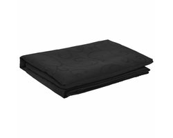 vidaXL - Tafelkleed - Donkergrijs - Diam. - 140 - cm - Rond