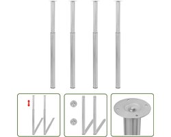 vidaXL Tafelpoten Telescopisch 710-1100mm Telescopische Tafelpoten - Tafelpoten - Tafelbenen - Salontafels - Eetkamertafels