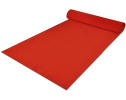 vidaXL - Tapijt - Rood - 1 - x - 5 - m - Polyester