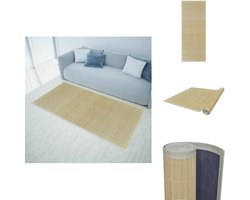 vidaXL Tapijt - Tapijten - Bamboetapijt - Bamboetapijten - Tapijt 100x160 cm bamboe natuurlijk