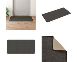 vidaXL Tapijtloper 50x100 cm sisal-look antracietkleurig - Tapijtloper - Tapijtlopers - Gangloper - Tapijt Loper