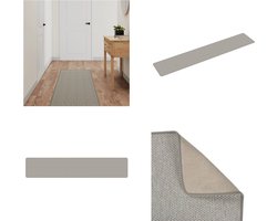 vidaXL Tapijtloper 50x250 cm sisal-look taupe - Tapijtloper - Tapijtlopers - Gangloper - Tapijt Loper