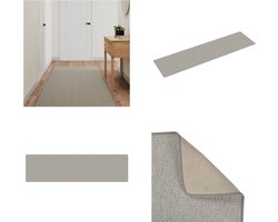 vidaXL Tapijtloper 80x300 cm sisal-look taupe - Tapijtloper - Tapijtlopers - Gangloper - Tapijt Loper