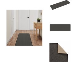 vidaXL Tapijtloper - Tapijtlopers - Gangloper - Tapijt Loper - Tapijtloper 50x150 cm sisal-look antracietkleurig