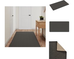 vidaXL Tapijtloper - Tapijtlopers - Gangloper - Tapijt Loper - Tapijtloper sisal-look 80x150 cm antracietkleurig