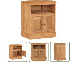 vidaXL Teak Hout - Hoekkast - Hoekkast 60x45x60 cm massief teakhout - Vintage Kast - Salontafel - TV Meubel