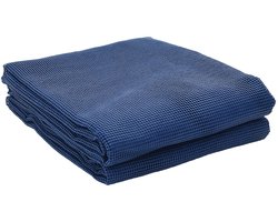 vidaXL - Tent - Tapijt - Antraciet - 4x2 - m - Blauw - Polyester - 2 - x - 2 - m - Buiten - Tent