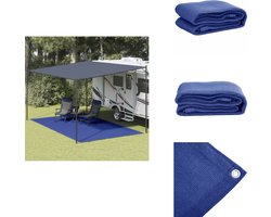 vidaXL Tenttapijt - Tenttapijten - Tentkleed - Campingkleed - Tenttapijt 300x600 cm HDPE blauw