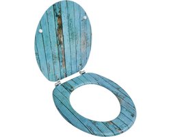 vidaXL - Toiletbril - met - MDF - houten - ontwerp