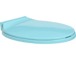 vidaXL - Toiletbril - soft-close - ovaal - groen