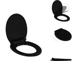 vidaXL Toiletbril - Toiletbrillen - Softclose Toiletbril - Softclose Toiletbrillen Soft Close Toiletbril - Toiletbril soft-close met quick-release ontwerp zwart