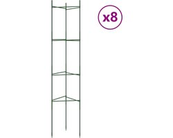 vidaXL - Tomatenkooi - 8 - st - 154 - cm - staal - en - polypropeen