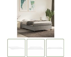 vidaXL Topmatras - Dekmatras - Matrastopper 140x220x5 cm - Koudschuim Matras - Slapen Beter - Comfort Matras