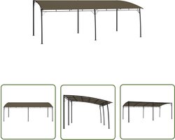vidaXL Tuiluifel - Zonneluifel - Zonneluifel 6x3x2,55 m taupe - Parasol - Outdoor Living - Tuinaccessoires
