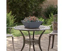 vidaXL - Tuin - Kom - Planten - 5 - stuks - Antraciet - 40x40x15 - cm - Staal