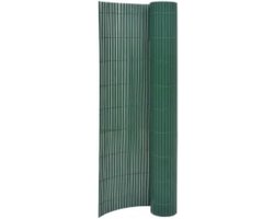 vidaXL - Tuinafscheiding - dubbelzijdig - 110x300 - cm - groen