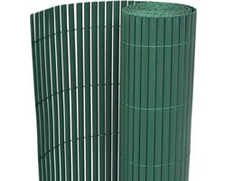 vidaXL - Tuinafscheiding - dubbelzijdig - 90x300 - cm - PVC - groen