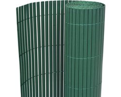 vidaXL - Tuinafscheiding - dubbelzijdig - 90x500 - cm - PVC - groen