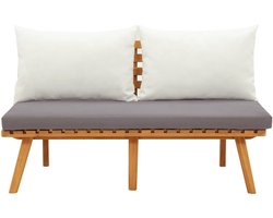 vidaXL Tuinbank - 115 cm - Acaciahout - Inclusief Kussens Tuinbank - Acacia Hout - Tuinset - Buitendecoratie - Terras Meubilair