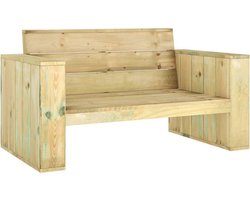 vidaXL - Tuinbank - 139 - cm - geïmpregneerd - grenenhout