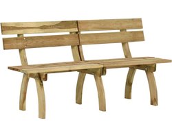 vidaXL - Tuinbank - 160 - cm - geïmpregneerd - grenenhout