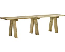 vidaXL - Tuinbank - 160 - cm - geïmpregneerd - massief - grenenhout