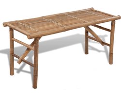 vidaXL - Tuinbank - inklapbaar - 118 - cm - bamboe