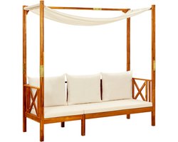 vidaXL - Tuinbank - met - luifel - massief - acaciahout