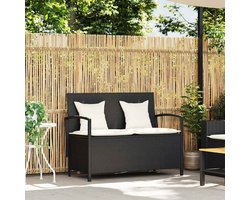 vidaXL Tuinbank - Met Opbergruimte - Inclusief Kussens Tuinbank - Tuinset - Buitentijd - Lounge Set - Relaxen