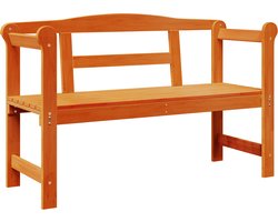 vidaXL - Tuinbank - met - opslag - Bruin - 119 - x - 44 - x - 76 - cm - Massief - grenenhout