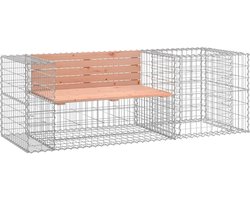 vidaXL Tuinbank met schanskorf - Massief douglashout Tuinbank - Bankje - Terrasmeubilair - Houten Bank - Douglas Hout