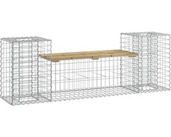 vidaXL - Tuinbank - schanskorfontwerp - 183x41x60,5 - cm - geïmpregneerd - hout