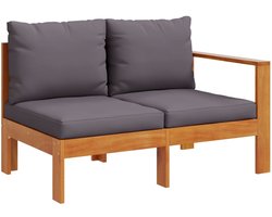 vidaXL Tuinbank - Tuinbanken - Loungebank - Tuin Bank - Tuinbank met 1 armleuning 2-zits massief acaciahout