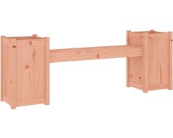 vidaXL Tuinbank - Tuinbanken - Tuinmeubel - Loungebank Tuin - Bankje met plantenbakken 180x36x63 cm grenenhout douglas