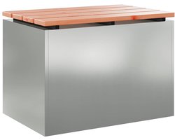 vidaXL - Tuinbank - Zilver - Gegalvaniseerd - staal