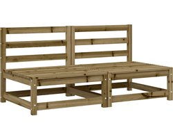 vidaXL - Tuinbanken - 2 - st - zonder - armleuning - 70x70x67 - cm - grenenhout