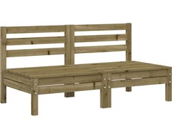 vidaXL - Tuinbanken - 2 - st - zonder - armleuning - geïmpregneerd - grenenhout
