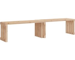 vidaXL - Tuinbankje - verlengbaar - 212,5x40,5x45 - cm - massief - grenenhout