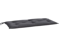 vidaXL - Tuinbankkussen - 110x50x7 - cm - oxford - stof - antracietkleurig
