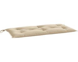 vidaXL - Tuinbankkussen - 110x50x7 - cm - oxford - stof - beige