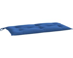 vidaXL - Tuinbankkussen - 110x50x7 - cm - stof - blauw